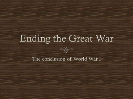 Events that brought the end of the war.  The Germans pushed the Allies within 50 miles of Paris, before they were stopped thanks to American assistance.