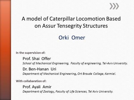 A model of Caterpillar Locomotion Based on Assur Tensegrity Structures