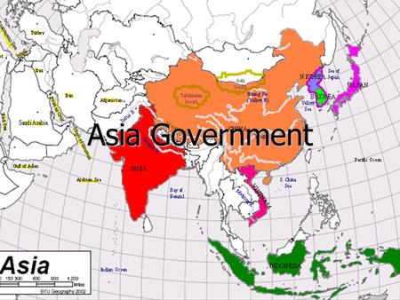 Asia Government. Graphic Organizer Distribution of Power.