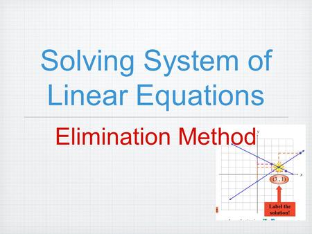 Solving System of Linear Equations