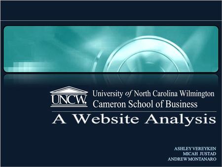 Introduction Purpose – To analyze the current CSB website while comparing it to the current website at Appalachian State’s Walker College of Business.