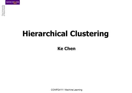 Hierarchical Clustering