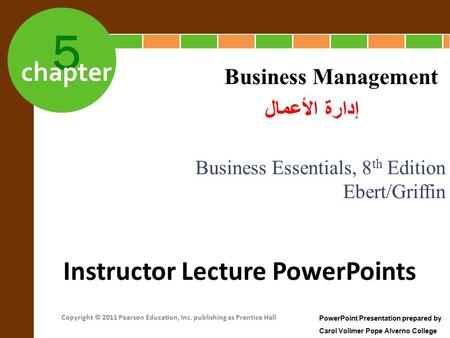 Instructor Lecture PowerPoints