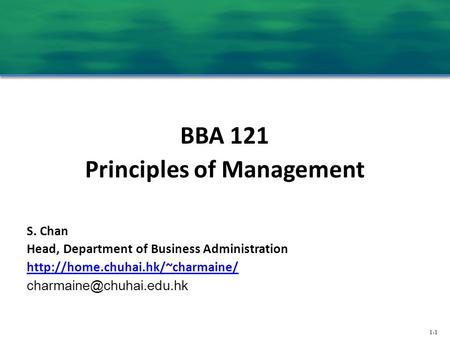 Principles of Management