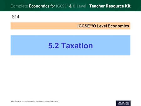 IGCSE®/O Level Economics