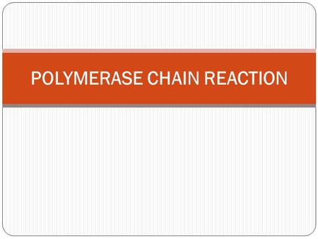 POLYMERASE CHAIN REACTION. DNA Structure DNA consists of two molecules that are arranged into a ladder-like structure called a Double Helix. A molecule.