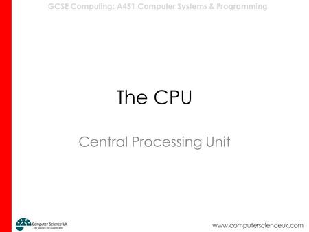 Central Processing Unit