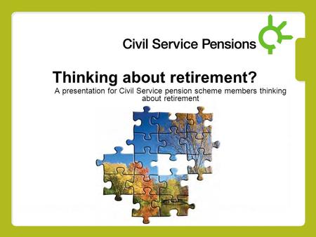 Thinking about retirement?