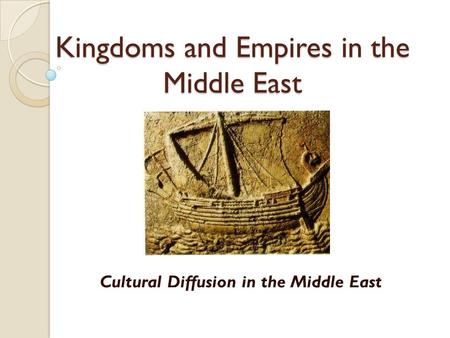 Kingdoms and Empires in the Middle East