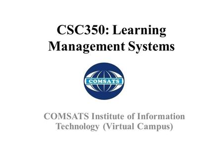 CSC350: Learning Management Systems