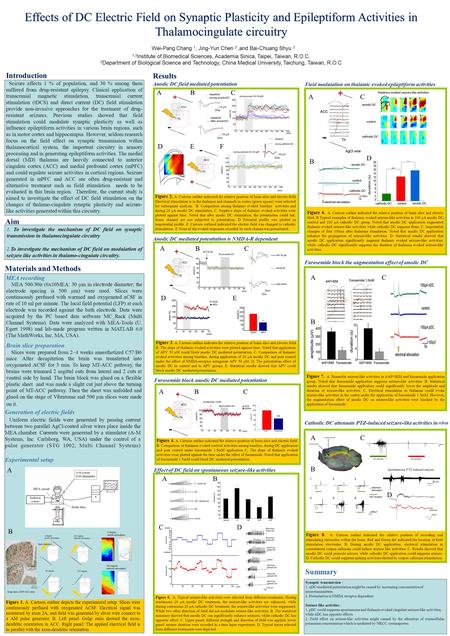 Effects of DC Electric Field on Synaptic Plasticity and Epileptiform Activities in Thalamocingulate circuitry Effects of DC Electric Field on Synaptic.