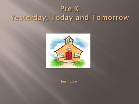 Jen France. Education is the process of preparing children for their future as adults in our society History has shown that as society has changed, so.