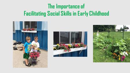 The Importance of Facilitating Social Skills in Early Childhood.