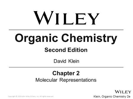 Molecular Representations