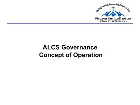 ALCS Governance Concept of Operation