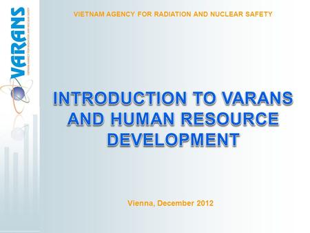 INTRODUCTION TO VARANS AND HUMAN RESOURCE DEVELOPMENT