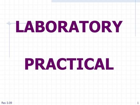 Rev 3.091 LABORATORY PRACTICAL. Rev 3.092 SECTIONS 1. PERFORMING EVIDENTIAL BREATH ALCOHOL TEST 2. ERROR MESSAGES 3. FUNCTION KEYS 4. RESET SWITCH.