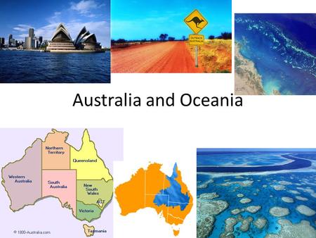 Australia and Oceania.