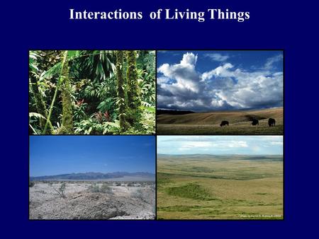 Interactions of Living Things Instructions for Playing Who Wants to be a Millionaire Play individually or in groups. If you play in groups, you will.