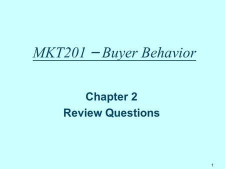 Chapter 2 Review Questions