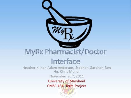 MyRx seeks to solve the problem that pharmacists and doctors experience when there is a lack of easy, instant, paperless communication between the two.