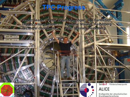 TB 19.4.06 Peter Glässel, Heidelberg1 TPC Progress Project leader: Peter Braun-Munzinger, GSI Darmstadt Deputy project leader: Johanna Stachel, Heidelberg.