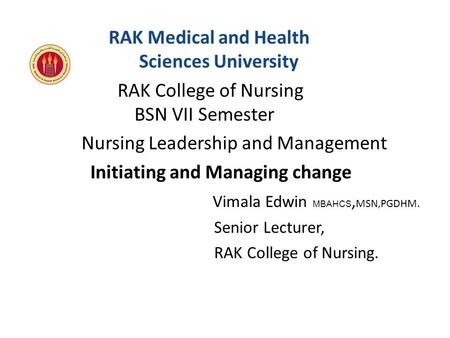 RAK Medical and Health Sciences University