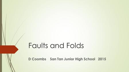 D Coombs San Tan Junior High School 2015