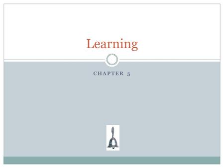 Learning Chapter 5.