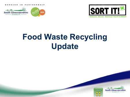 Food Waste Recycling Update. Why food waste? 23% of black bin is food.