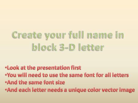 Create a 6” wide by 18” document at a resolution of a 150 Create a radial gradient on the background using a light color to a medium dark color tone (ex.