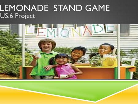 LEMONADE STAND GAME US.6 Project. INTRODUCTION  Hi, and welcome to Lemonade Stand! Your goal in this game will be to make as much money as you can within.