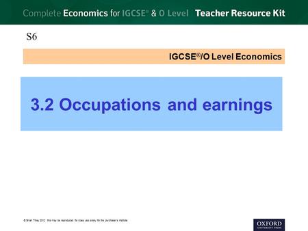 IGCSE®/O Level Economics