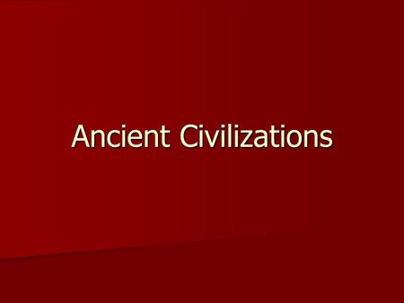 Ancient Civilizations. Sumer Lived 7,000 yrs. ago in present-day Iraq Lived 7,000 yrs. ago in present-day Iraq Cities built along Tigris and Euphrates.