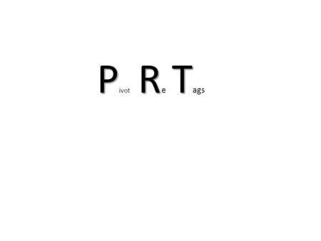 PRT P ivot R e T ags. 4 Levels of PRTs Trading Ideas Watch for key levels where the market might turn but do not enter at these levels Look for a ABC/123.