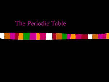 The Periodic Table. Basics Each element on the Periodic Table has a unique atomic structure Each element has a symbol that is used as a shorthand way.