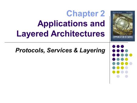 Chapter 2 Applications and Layered Architectures Protocols, Services & Layering.