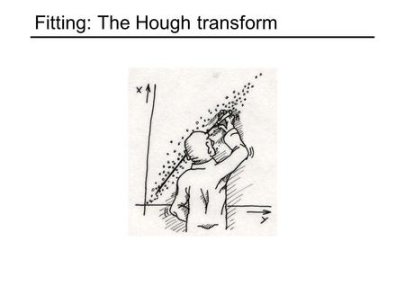 Fitting: The Hough transform. Voting schemes Let each feature vote for all the models that are compatible with it Hopefully the noise features will not.