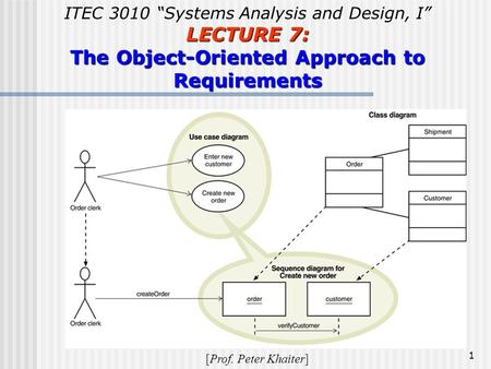 The Object-Oriented Approach to Requirements