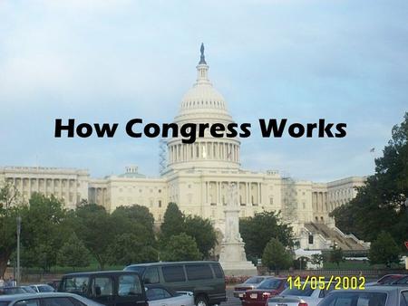 How Congress Works. Two from each State Upper House SENATE.