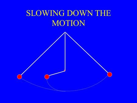 SLOWING DOWN THE MOTION. BALL ON TWO RAMPS GALILEO’S ACCELERATION EXPERIMENT From Two New Sciences p 178: A piece of wooden moulding or scantling about.