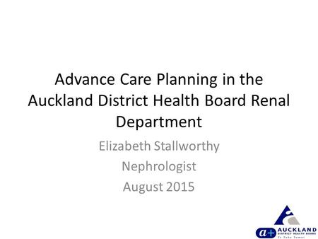 Elizabeth Stallworthy Nephrologist August 2015