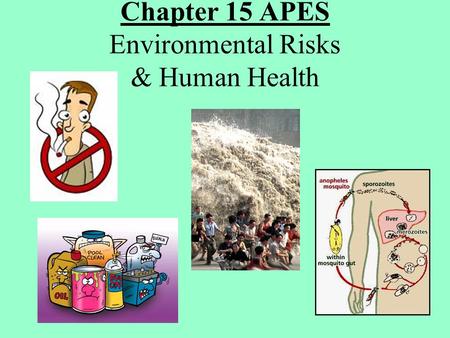 Chapter 15 APES Environmental Risks & Human Health.