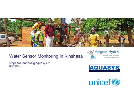 Water Sensor Monitoring in Kinshasa 09/2015.