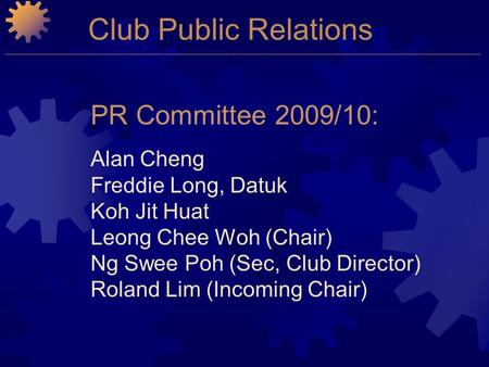 Club Public Relations ________________________________________________________________________________________________________________________________.