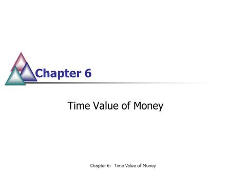 Chapter 6: Time Value of Money