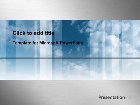 Click to add title Template for Microsoft PowerPoint.