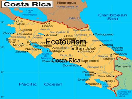 Ecotourism Costa Rica. The Situation The idea behind ecotourism in Costa Rica is to preserve natural resources while profiting from them. However, Costa.