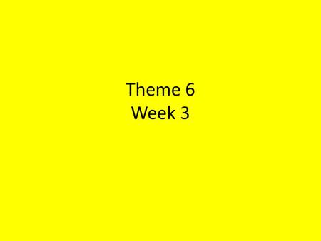 Theme 6 Week 3. High Frequency Words beenfarforestgoes hungrysooneveningnear 0101.1.10 Read high frequency words in context.