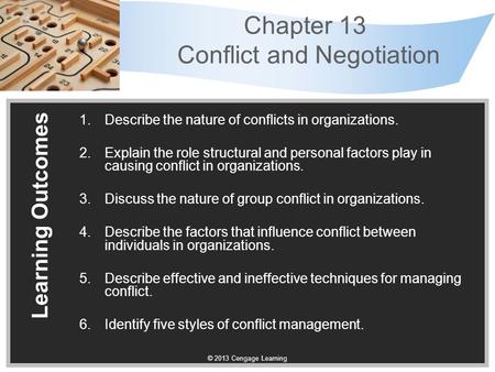 Chapter 13 Conflict and Negotiation